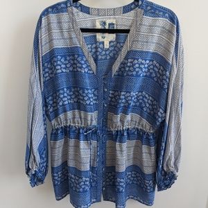 Anthropologie Esme & Esyllte silk blouse, 10